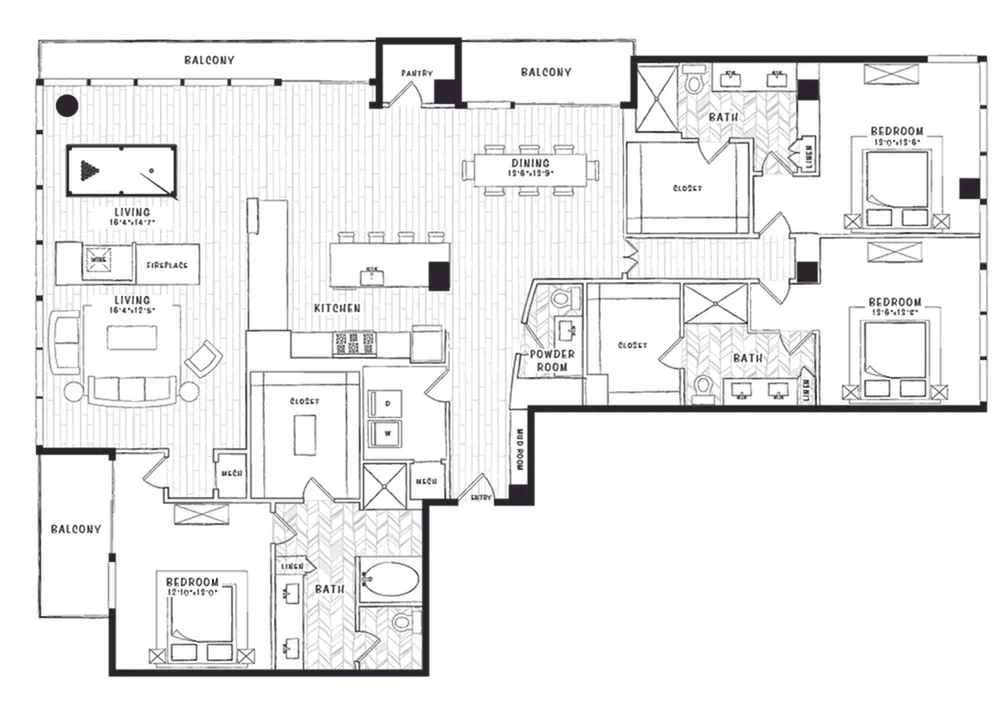 The Alexan Rise apartments Dallas Floor plan 29