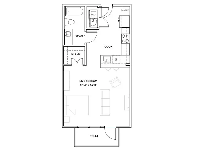 The Alexan Rise apartments Dallas Floor plan 3