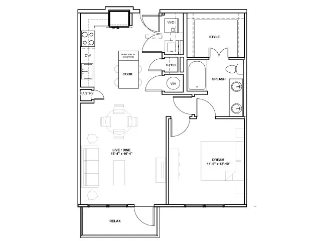The Alexan Rise apartments Dallas Floor plan 7