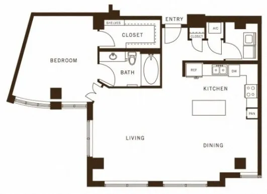 The Ashton Rise apartments Dallas Floor plan 10