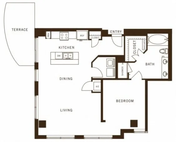 The Ashton Rise apartments Dallas Floor plan 12