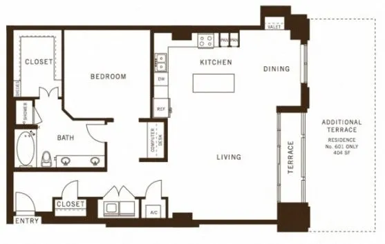 The Ashton Rise apartments Dallas Floor plan 15
