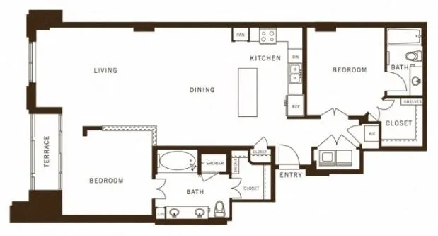 The Ashton Rise apartments Dallas Floor plan 18