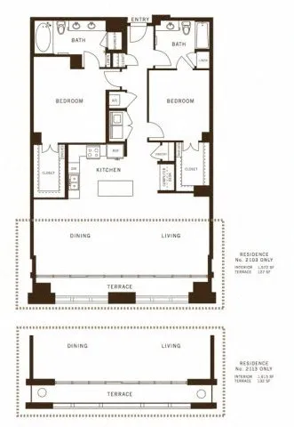 The Ashton Rise apartments Dallas Floor plan 22