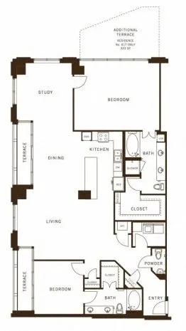 The Ashton Rise apartments Dallas Floor plan 26
