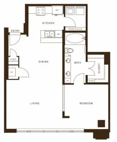 The Ashton Rise apartments Dallas Floor plan 3