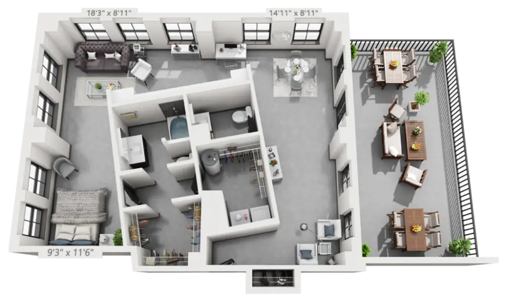 The Drakestone Apartments Rise Apartments Floorplan 27