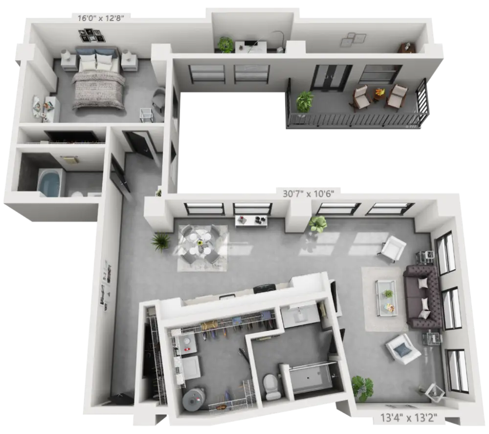 The Drakestone Apartments Rise Apartments Floorplan 32