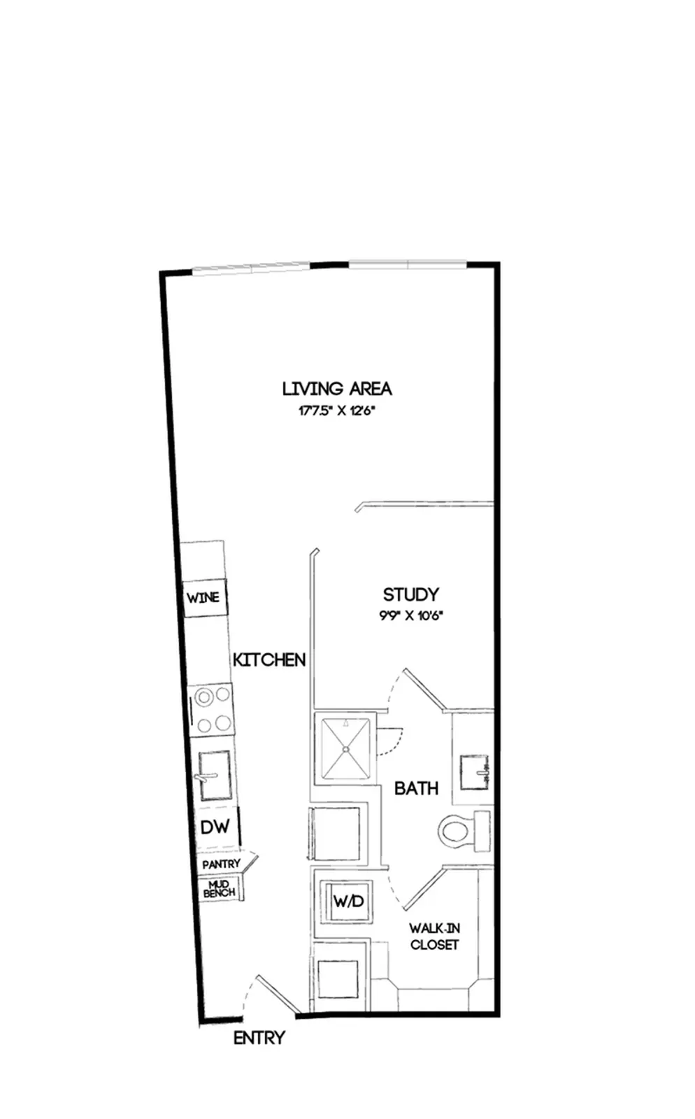 The Gabriella Rise apartments Dallas Floor plan 1