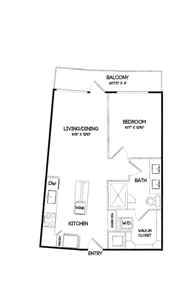 The Gabriella Rise apartments Dallas Floor plan 11