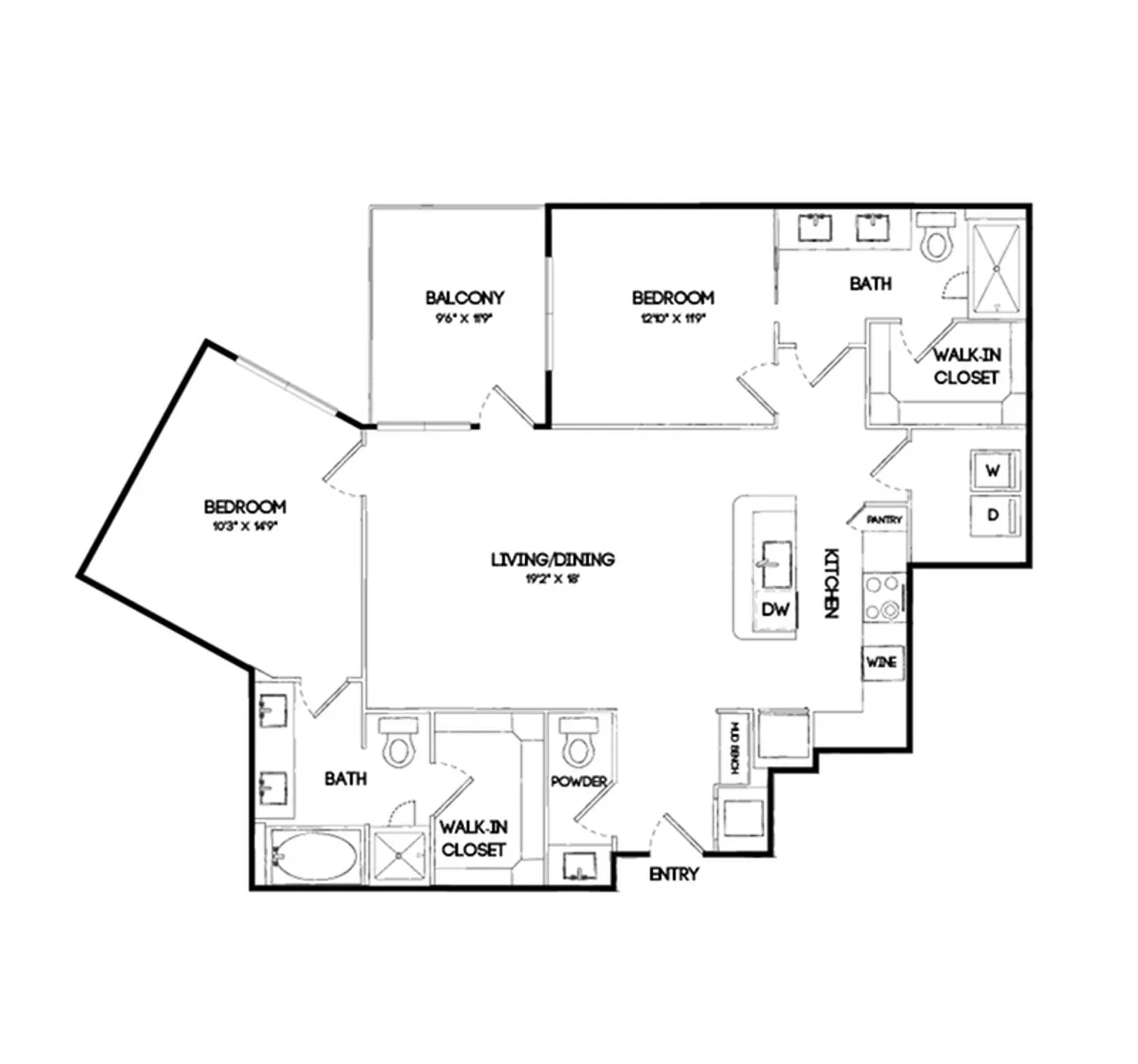 The Gabriella Rise apartments Dallas Floor plan 29