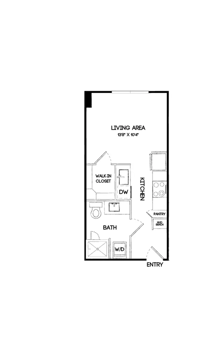 The Gabriella Rise apartments Dallas Floor plan 6