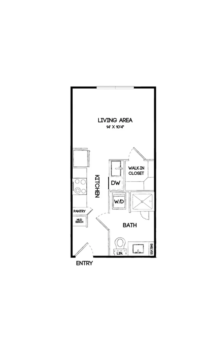 The Gabriella Rise apartments Dallas Floor plan 7