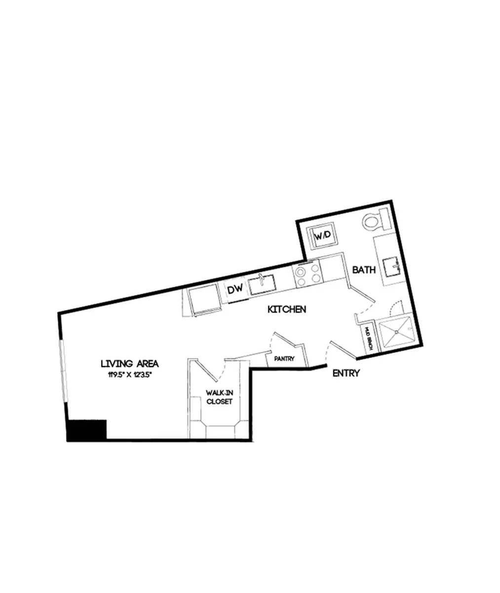 The Gabriella Rise apartments Dallas Floor plan 8