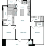 The Hamilton Rise apartments Dallas Floor plan 16