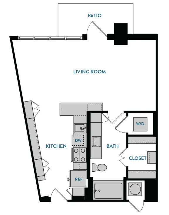 The Hamilton Rise apartments Dallas Floor plan 2