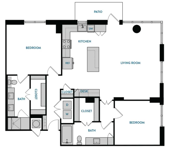 The Hamilton Rise apartments Dallas Floor plan 20