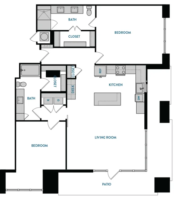 The Hamilton Rise apartments Dallas Floor plan 21