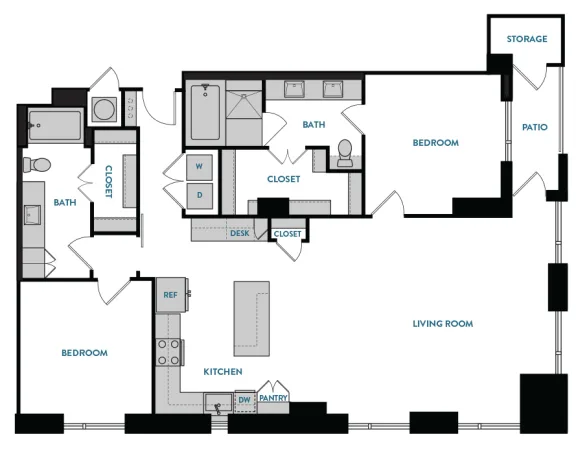 The Hamilton Rise apartments Dallas Floor plan 23