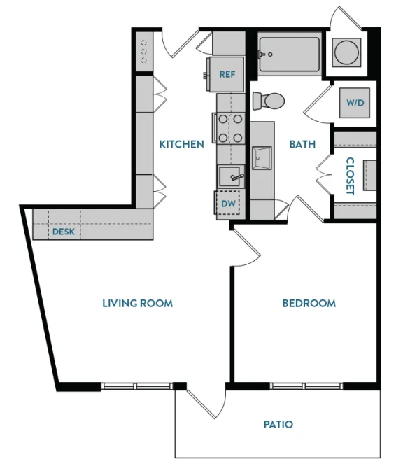 The Hamilton Rise apartments Dallas Floor plan 4