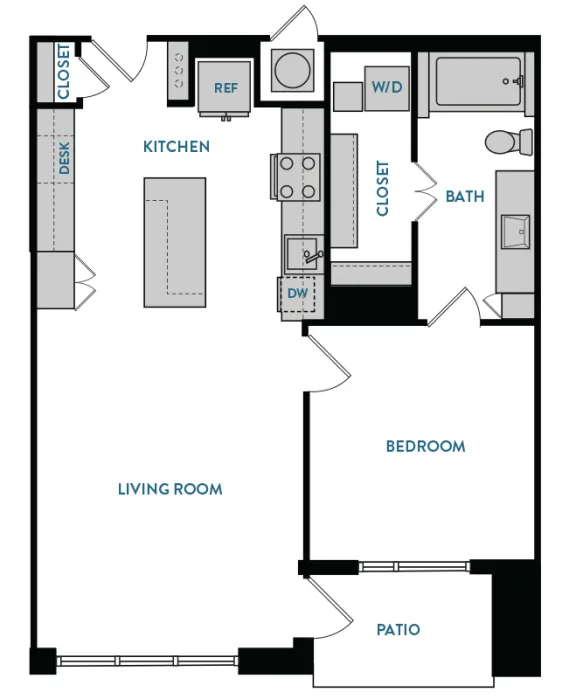 The Hamilton Rise apartments Dallas Floor plan 9