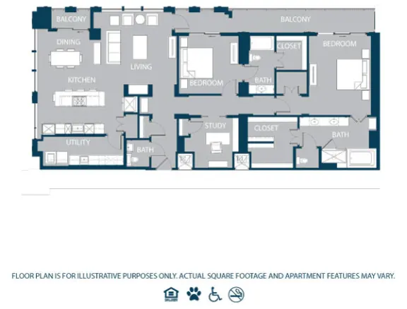The Jordan by Windsor Rise apartments Dallas Floor plan 10