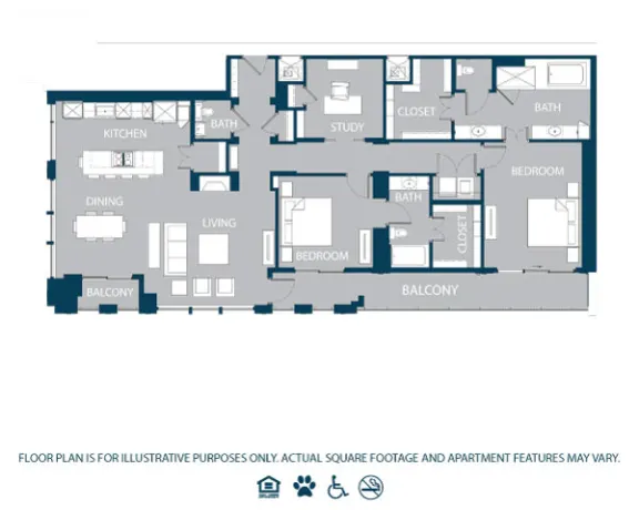 The Jordan by Windsor Rise apartments Dallas Floor plan 12