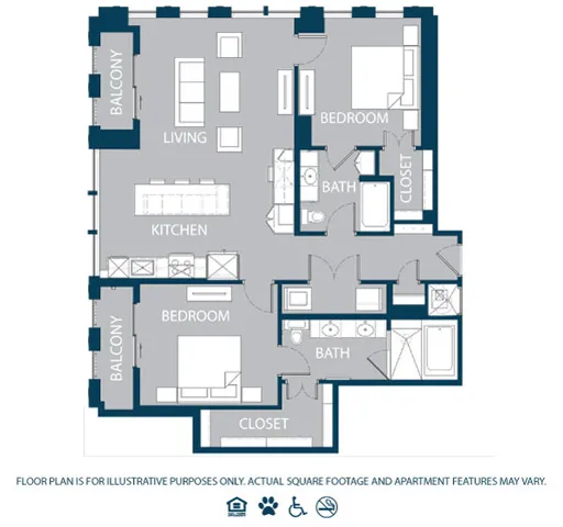 The Jordan by Windsor Rise apartments Dallas Floor plan 7