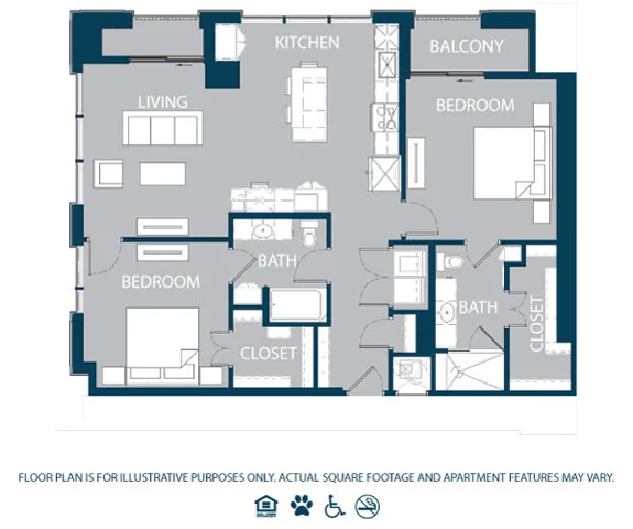 The Jordan by Windsor Rise apartments Dallas Floor plan 8
