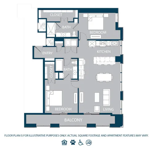 The Jordan by Windsor Rise apartments Dallas Floor plan 9