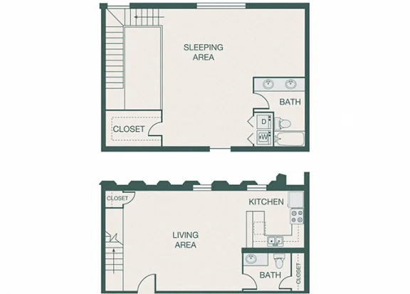 The Kirby Rise apartments Dallas Floor plan 16