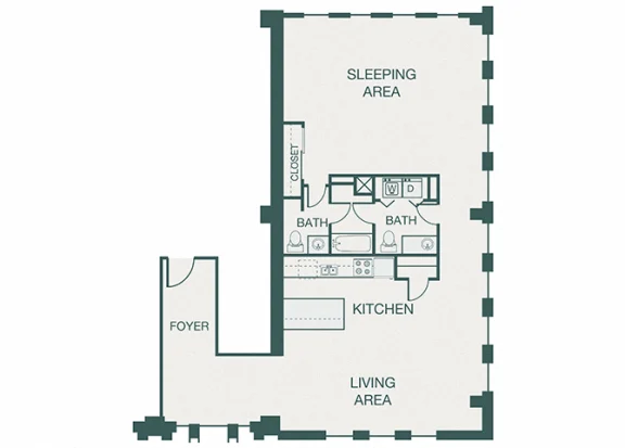 The Kirby Rise apartments Dallas Floor plan 18