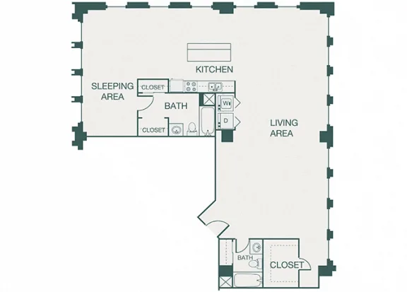 The Kirby Rise apartments Dallas Floor plan 19
