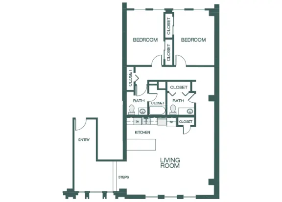 The Kirby Rise apartments Dallas Floor plan 21