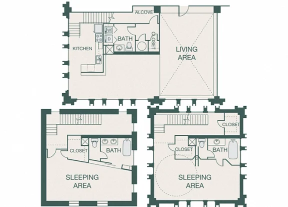 The Kirby Rise apartments Dallas Floor plan 26