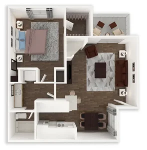 The Legacy at Clear Lake Rise Apartments Houston Floorplan 1