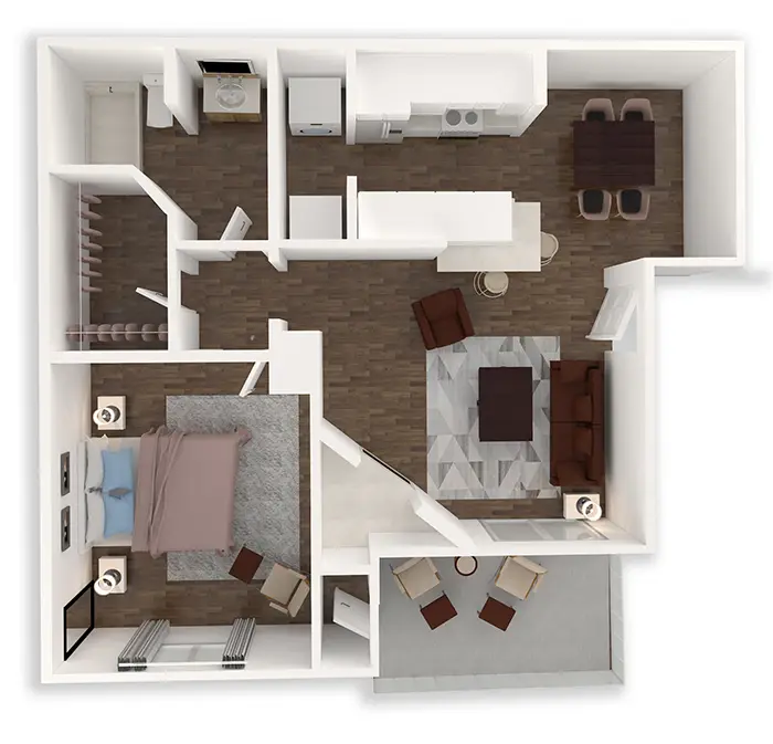 The Legacy at Clear Lake Rise Apartments Houston Floorplan 2