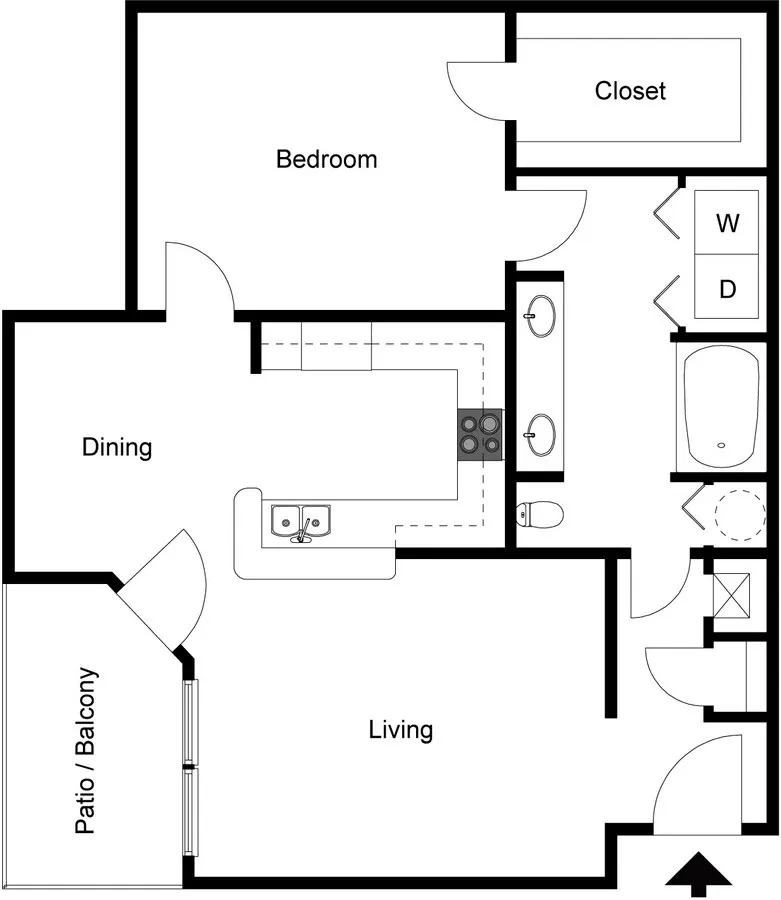 The Lexington Rise apartments Houston Floor plan 3