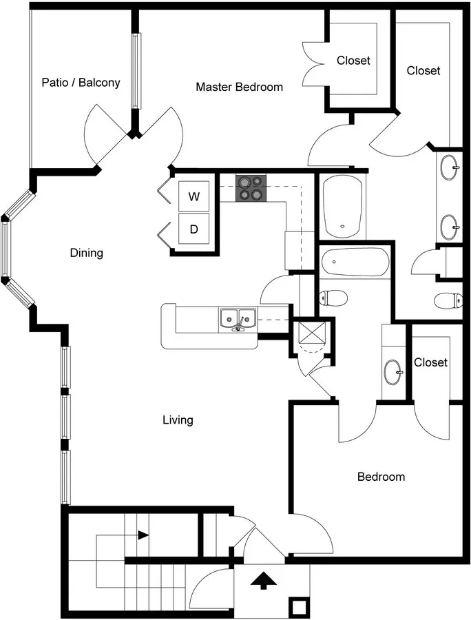 The Lexington Rise apartments Houston Floor plan 8