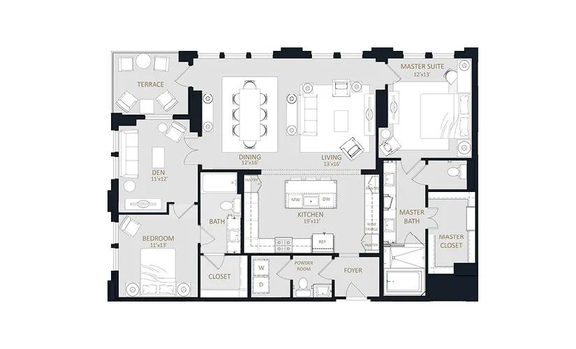 The McKenzie Rise apartments Dallas Floor plan 10
