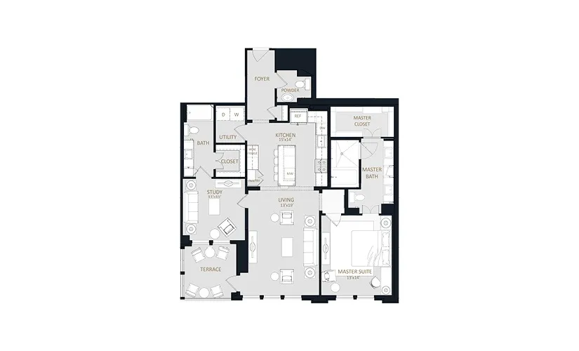 The McKenzie Rise apartments Dallas Floor plan 7