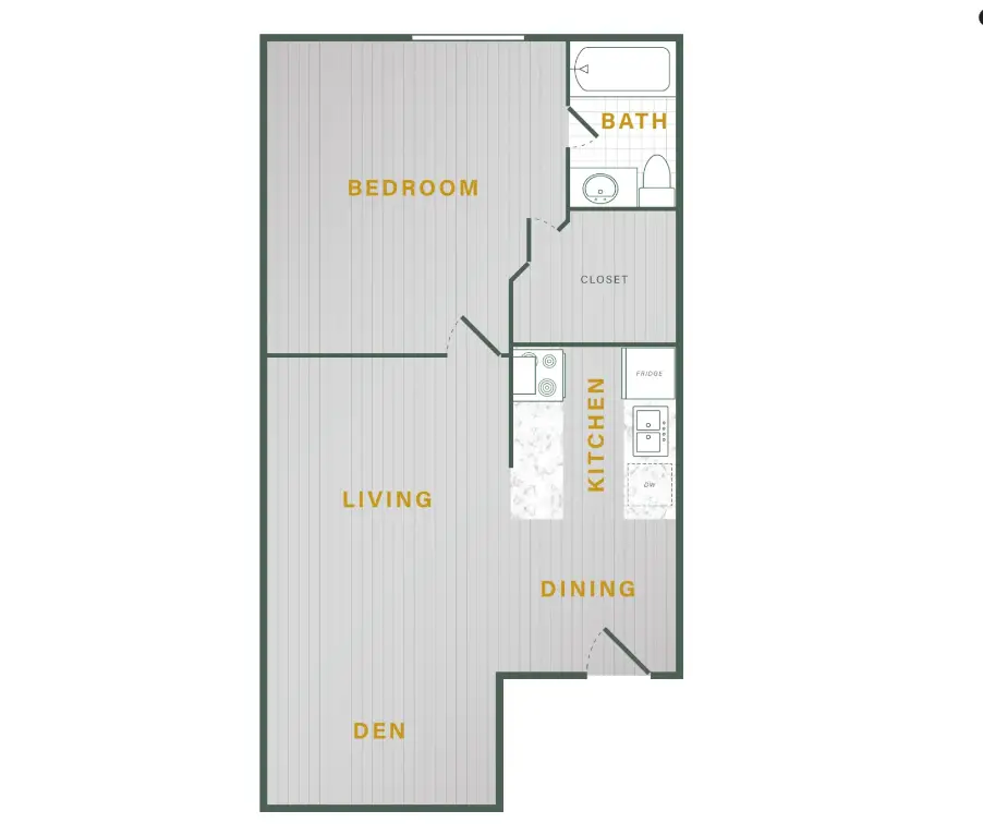 The Melrose Apartments Rise apartments Houston FloorPlan 2