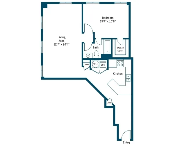 The Merc Rise apartments Dallas Floor plan 4