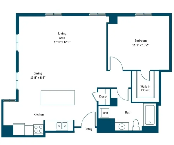 The Merc Rise apartments Dallas Floor plan 5