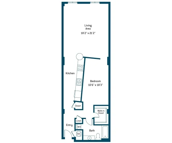 The Merc Rise apartments Dallas Floor plan 7
