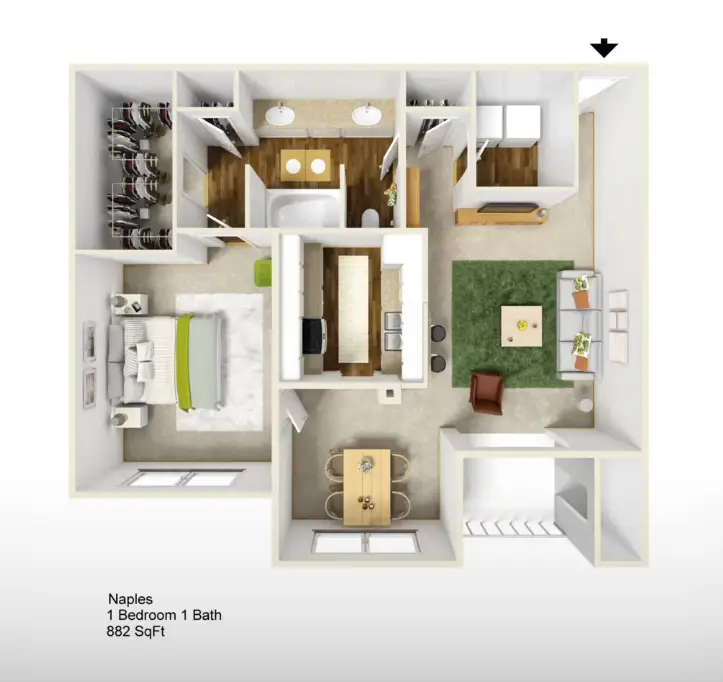 The Milano Rise apartments Houston FloorPlan 3