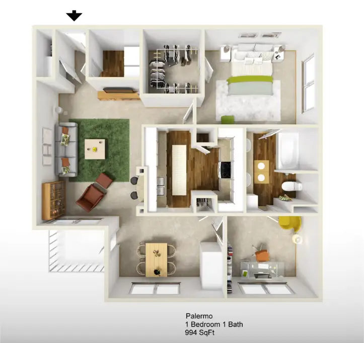 The Milano Rise apartments Houston FloorPlan 4