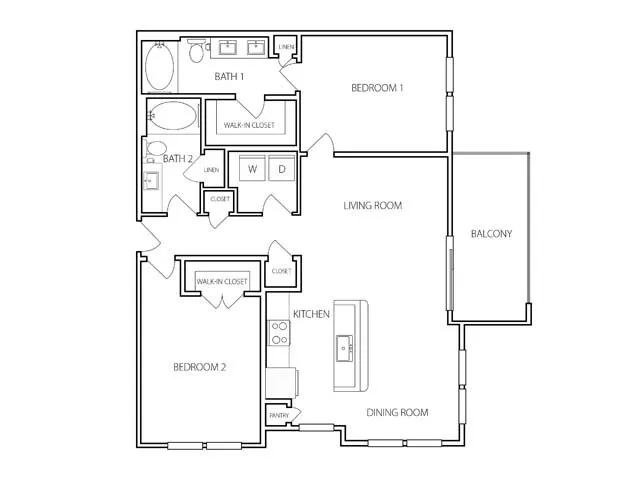 The Milo on Westheimer Rise apartments Houston Floor plan 10