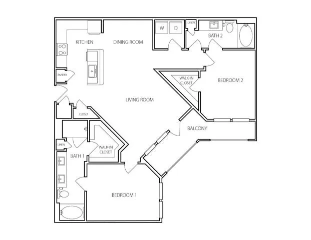 The Milo on Westheimer Rise apartments Houston Floor plan 13