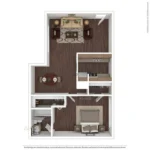 The Ridley Apartment Homes Rise Apartments FloorPlan 13